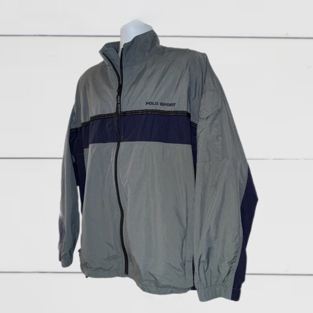 Vintage Polo Sport Ralph Lauren Navy/Gray Jacket - Men's Size Large - Picture 5 of 17